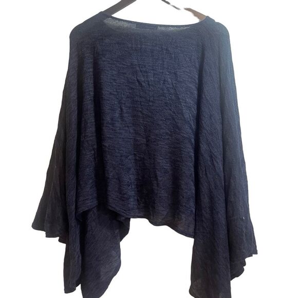 Sarah Spencer lightweight poncho classic herringbone - Picture 3 of 4